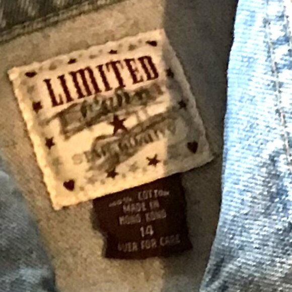 Upcycled Denim Vest, Junior Size 14: Painted Table Rock Lake Sleeveless Jacket - Picture 5 of 14